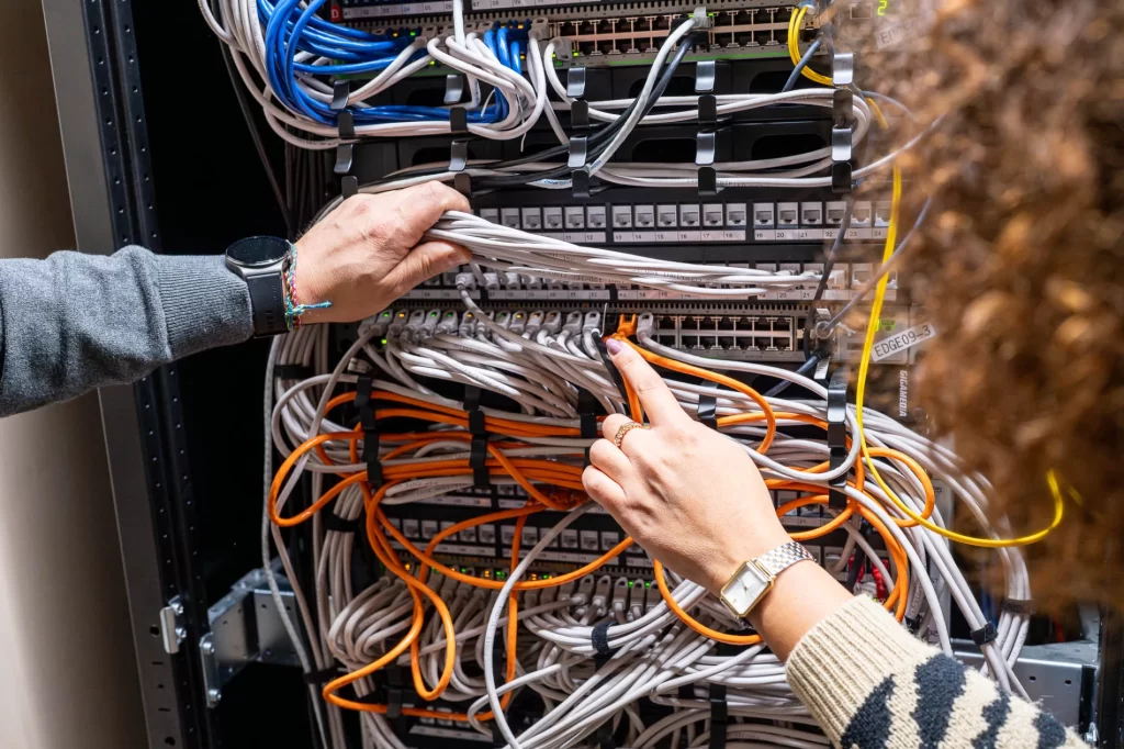 Installation et pose d'un câblage réseau