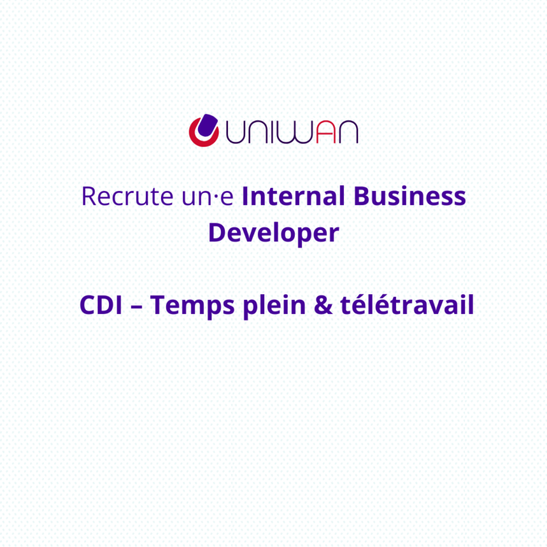 offre d'emploi Internal business developer